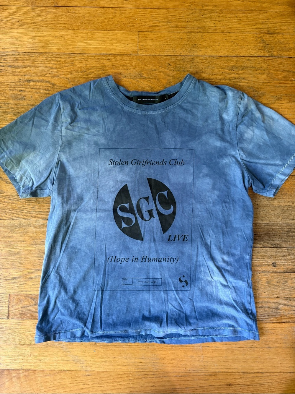 Stolen Girlfriend club Blue Tie-Dye Graphic Tee